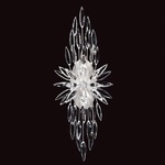 Lily Buds Wall Light - Silver Leaf / Crystal