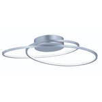 Cycle Ceiling Flush Mount - Matte Silver