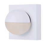 Alumilux Majik Outdoor Wall Sconce - White / White Acrylic