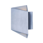 Alumilux Facet Outdoor Wall Sconce - Satin Aluminum