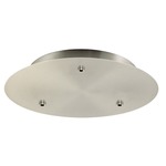 Multiport Round Line Voltage Canopy - Satin Nickel