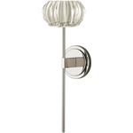 Domi Wall Light - Polished Nickel / Clear