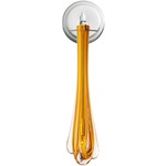 Dew Drop Wall Light - Polished Nickel / Amber