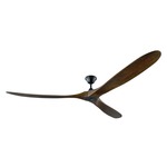 Maverick Indoor / Outdoor Ceiling Fan - Matte Black / Walnut