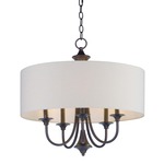 Bongo Chandelier - Oil Rubbed Bronze / Oatmeal