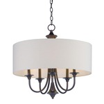 Bongo Chandelier - Oil Rubbed Bronze/ Oatmeal