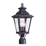 Knoxville Outdoor Post Light - Bronze / Clear