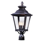 Knoxville Outdoor Post Light - Bronze / Clear