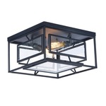 Era Ceiling Light - Black / Clear