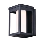 Salon Outdoor Wall Light - Black / Satin White