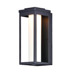 Salon Outdoor Wall Light - Black / Satin White