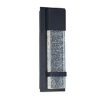 Cascade Outdoor Wall Light - Black / Bubble