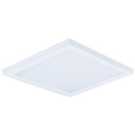 Wafer SQ 120V 3000K Wet Location Ceiling w/Acrylic Diffuser - White / White