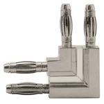 Monorail Wall L Conductive Connector - Polished Nickel