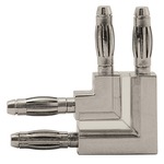 Monorail Wall L Conductive Connector - Satin Nickel