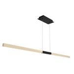 Tie Stix Wood Center Feed Suspension - Satin Black / Wood Maple