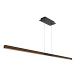 Tie Stix Wood Center Feed Suspension - Antique Bronze / Wood Walnut