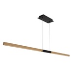 Tie Stix Wood Center Feed Suspension - Antique Bronze / Wood White Oak