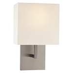P470 Wall Sconce - Brushed Nickel / White