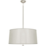 Penelope Pendant - Polished Nickel / Silver Mylar