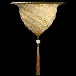 Samarkanda Glass Wall Sconce - Brass / Gold Serpentine