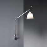 Tolomeo Shade Wall Light Hardwired - Aluminum / Parchment Paper