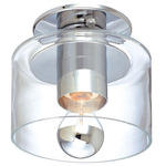 Transparence Wall / Ceiling Light - Floor Model - Polished Chrome / Clear