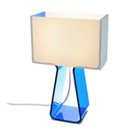 Tube Top Color Table Lamp - Sky Blue / White