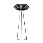 V Floor Lamp - Black / Black