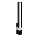 Tie Stix Wood Vertical Fixed Warm Dim Wall Light - Chrome / Wood Espresso