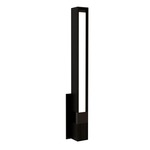 Tie Stix Wood Vertical Fixed Warm Dim Wall Light - Antique Bronze / Wood Espresso