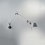 Tolomeo Mini Wall Light with J Bracket - Aluminum