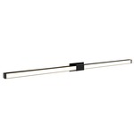 Tie Stix Metal Fixed Warm Dim Wall Light - Satin Black / Satin Black