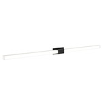 Tie Stix Metal Fixed Warm Dim Wall Light - Satin Black / White