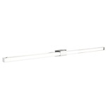 Tie Stix Metal Fixed Warm Dim Wall Light - Chrome / Chrome