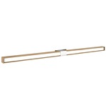 Tie Stix Wood Fixed Warm Dim Wall Light - Chrome / Wood White Oak