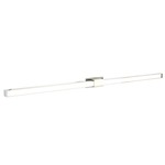 Tie Stix Metal Fixed Warm Dim Wall Light - Satin Nickel / Chrome