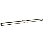 Tie Stix Wood Fixed Warm Dim Wall Light - Satin Nickel / Wood Espresso