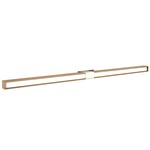 Tie Stix Wood Fixed Warm Dim Wall Light - Satin Nickel / Wood White Oak