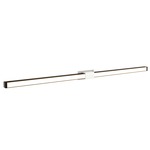 Tie Stix Metal Fixed Warm Dim Wall Light - White / Antique Bronze