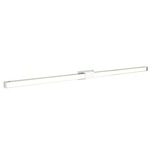 Tie Stix Metal Fixed Warm Dim Wall Light - White / Satin Nickel