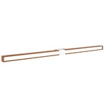 Tie Stix Wood Fixed Warm Dim Wall Light - White / Wood Cherry