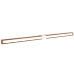 Tie Stix Wood Fixed Warm Dim Wall Light - White / Wood Cherry