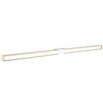 Tie Stix Wood Fixed Warm Dim Wall Light - White / Wood Maple