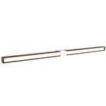 Tie Stix Wood Fixed Warm Dim Wall Light - White / Wood Walnut