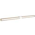 Tie Stix Wood Fixed Warm Dim Wall Light - White / Wood White Oak