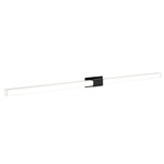 Tie Stix Metal Fixed Wall Light - Satin Black / White