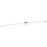 Tie Stix Metal Fixed Wall Light - Chrome / Satin Nickel