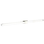 Tie Stix Metal Fixed Wall Light - Satin Nickel / Chrome