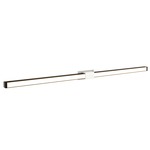 Tie Stix Metal Fixed Wall Light - White / Antique Bronze